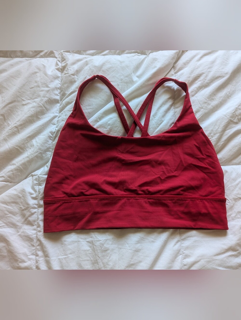 Lululemon Longline Red Energy Sports bra